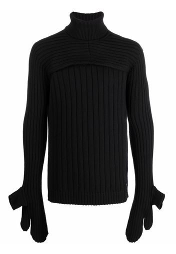 Fendi Wandelbarer Rollkragenpullover - Schwarz