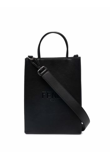 Fendi Shopper mit Logo-Prägung - Schwarz