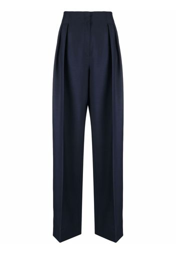Fendi high-waist darted trousers - Blau