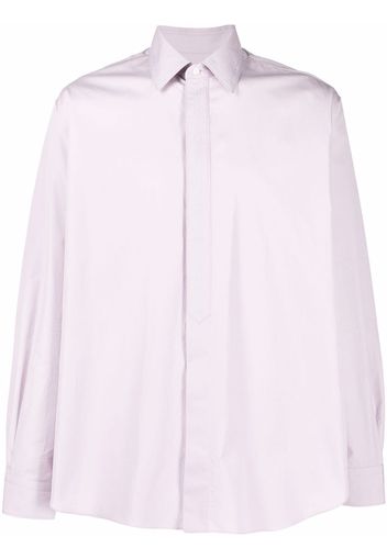 Fendi long-sleeved cotton shirt - Violett