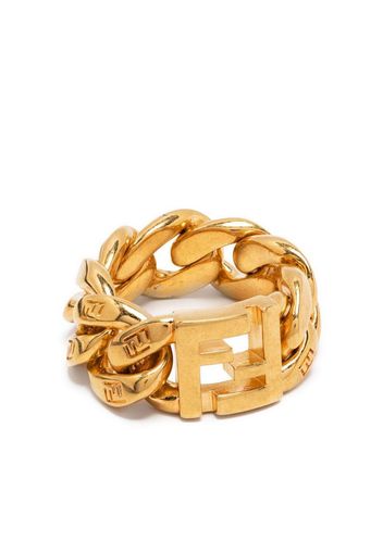 Fendi Ring im Kettendesign mit FF - Gold
