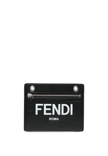 Fendi Portemonnaie mit Logo-Print - Schwarz