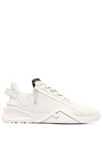 Fendi Flow leather low-top sneakers - Nude