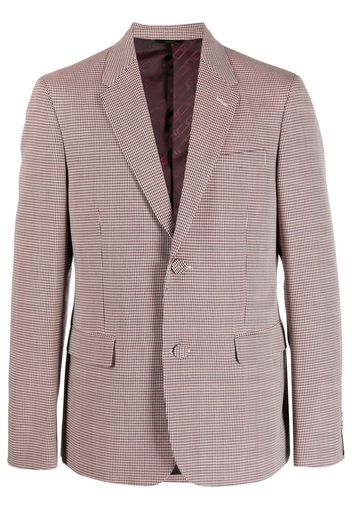 Fendi single-breasted houndstooth blazer - Weiß