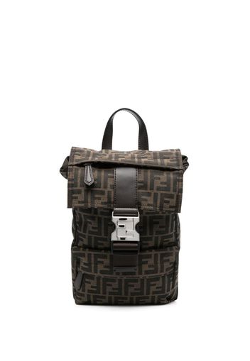 Fendi monogram-print backpack - Braun