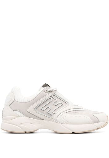 Fendi panelled low-top sneakers - Nude