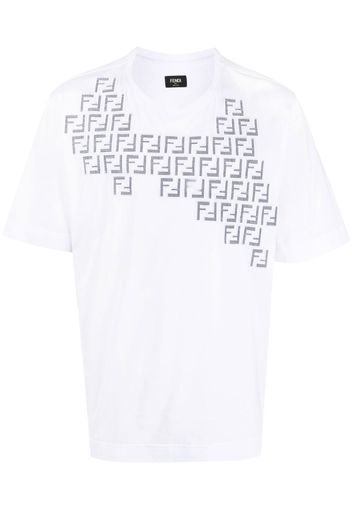 Fendi FF logo crew-neck T-shirt - Weiß