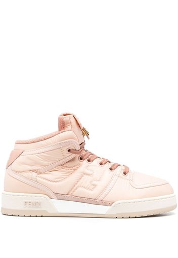 Fendi FF-embossed high-top sneakers - Rosa