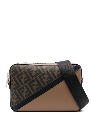 Fendi FF-pattern print crossbody bag - Braun