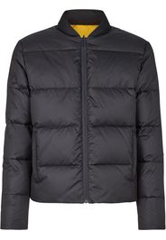 Fendi Wendbare Daunenjacke mit Logo - Schwarz