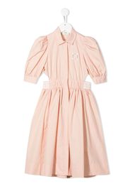 Fendi Kids Kleid mit Cut-Outs - Rosa