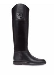 Fendi Karligraphy Stiefel - Schwarz