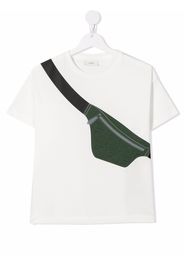 Fendi Kids belt bag print T-shirt - Weiß