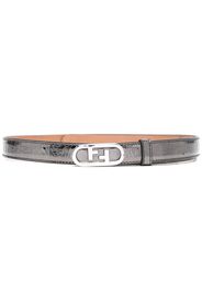 Fendi logo buckle-fastening belt - Grau