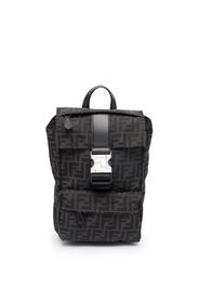 Fendi monogram logo-print backpack - Schwarz