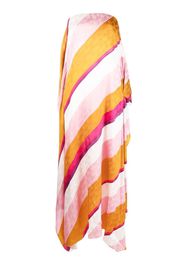 Fendi diagonal-stripe maxi dress - Rosa