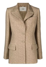 Fendi Jacke mit Knopfverschluss - Braun