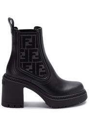 FENDI 65mm monogram-detailed boots - Schwarz
