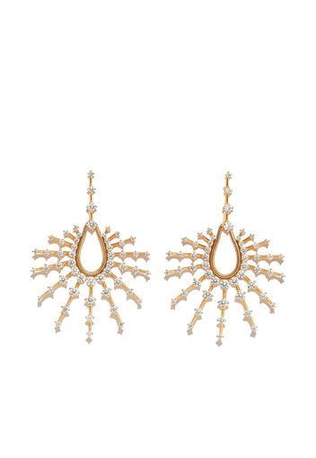 Fernando Jorge 18kt yellow gold Brilliant Clarity diamond drop earrings