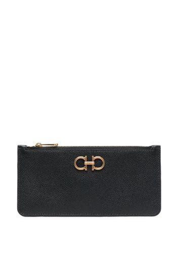 Ferragamo Gancini logo-embellished wallet - Schwarz