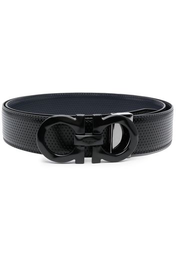 Ferragamo Double adjustable Gancini belt - Schwarz