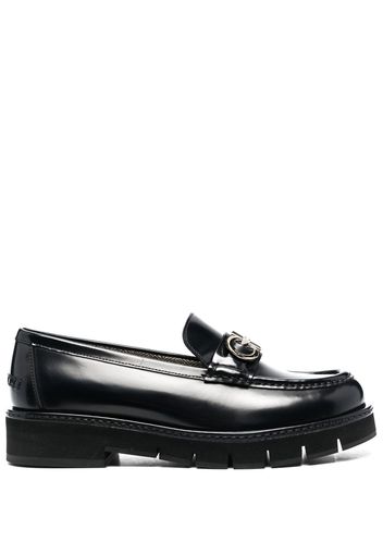 Ferragamo Ofelia Gancini-horsebit loafers - Schwarz