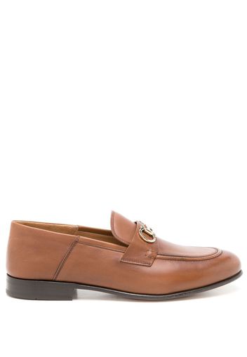 Ferragamo Gancini collapsible-heel loafers - Braun