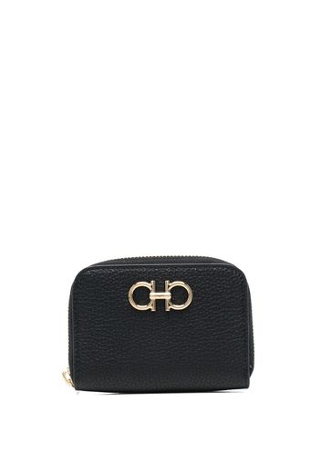 Ferragamo Gancini zip wallet - Schwarz