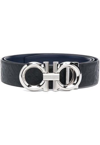 Ferragamo Gancini logo belt - Schwarz