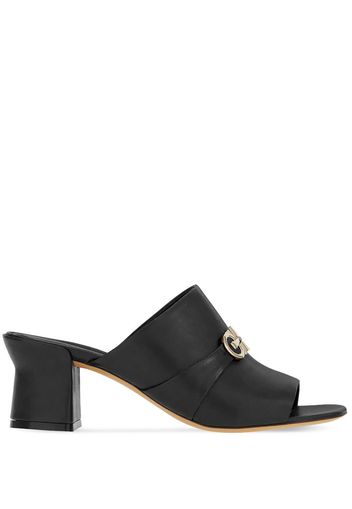 Ferragamo Double Gancini Sandalen 55mm - Schwarz