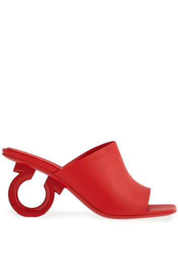 Ferragamo 70mm open-toe sculpted-heel mules - Rot