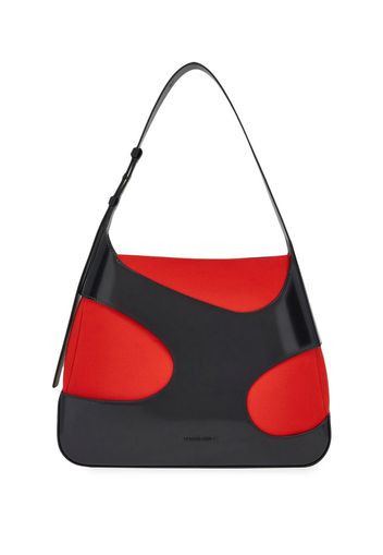 Ferragamo Schultertasche mit Cut-Outs - Schwarz