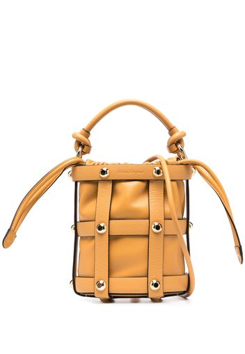 Ferragamo Cage calf-leather bucket bag - Nude