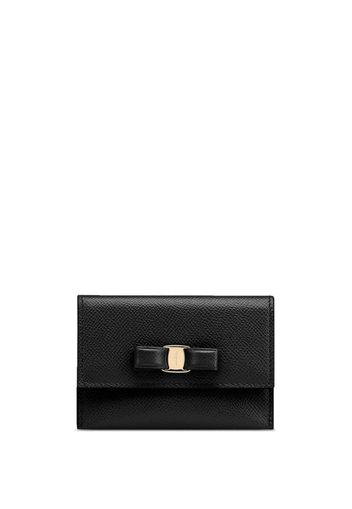 Ferragamo Vara bow-detail leather wallet - Schwarz