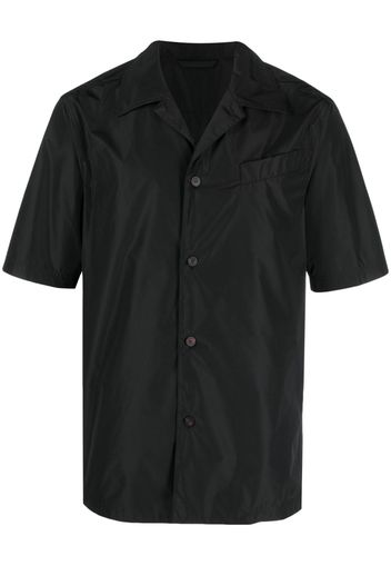 Ferragamo Cuban-collar button-up shirt - Schwarz