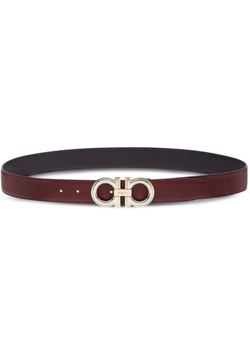 Ferragamo Gancini-buckle leather belt - Braun