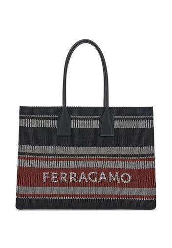 Ferragamo large Signature tote bag - Schwarz