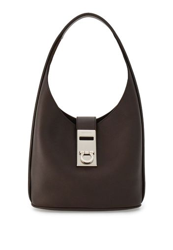 Ferragamo medium Hobo leather tote bag - Braun