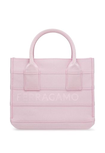 Ferragamo small Tote Bag with Signature - Rosa