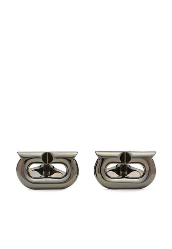 Ferragamo Gancini cuff links - Grau