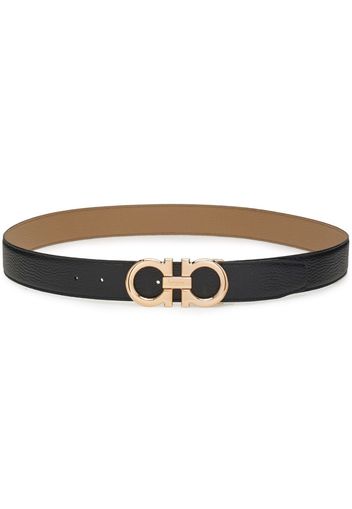 Ferragamo Gancini leather belt - Nude