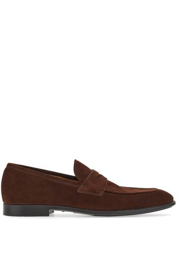 Ferragamo penny-slot leather loafers - Braun