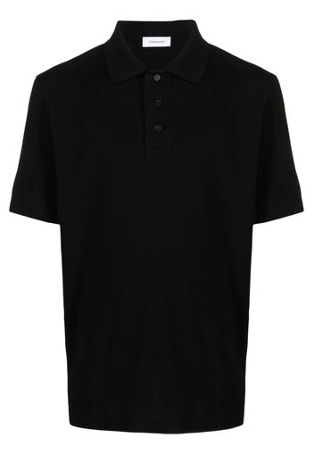 Ferragamo short-sleeved cotton polo shirt - Schwarz