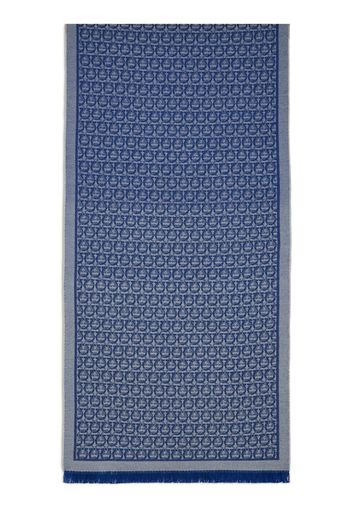 Ferragamo Gancini jacquard scarf - Blau