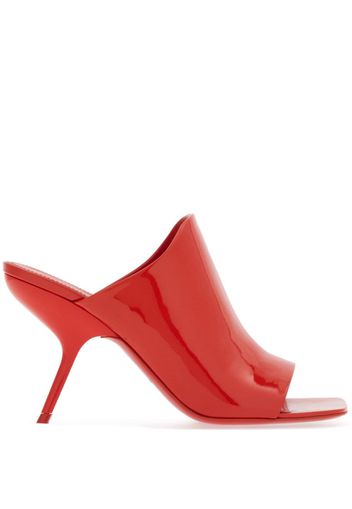 Ferragamo 85mm open-toe slide mules - Rot