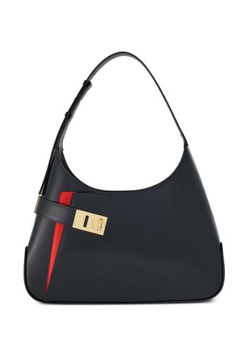 Ferragamo Hobo leather shoulder bag - Schwarz