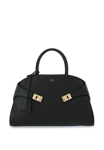 Ferragamo Hug leather tote bag - Schwarz