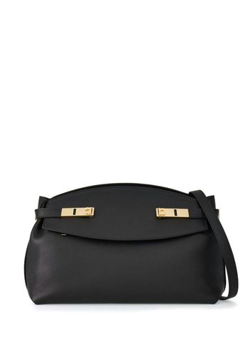 Ferragamo large pouch leather bag - Schwarz