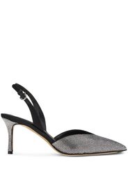 Ferragamo Slingback-Pumps mit Kristallen - Schwarz