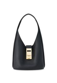 Ferragamo medium Gancini-buckle leather hobo bag - Schwarz